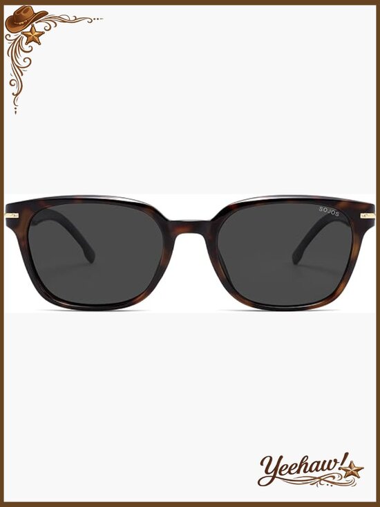 Retro Square Polarized Sunglasses UV400 Lightweight Unisex